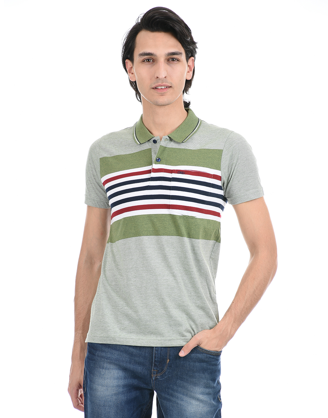 Cloak & Decker by Monte Carlo Men Green Polo Tshirt